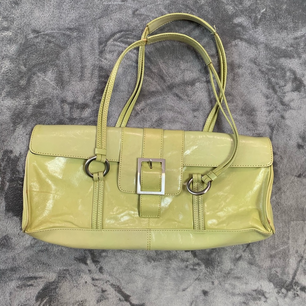 Kenneth Cole green patent leather bag